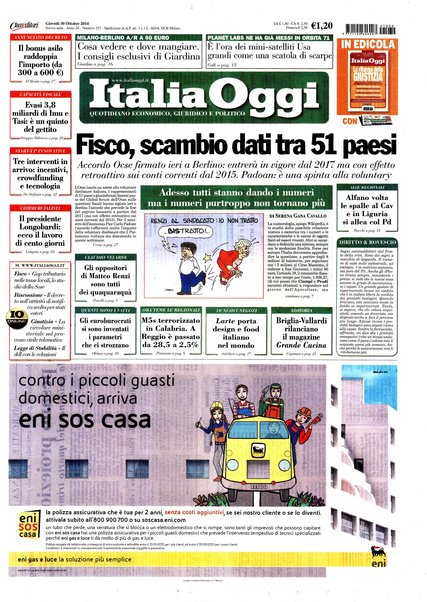 Italia oggi : quotidiano di economia finanza e politica